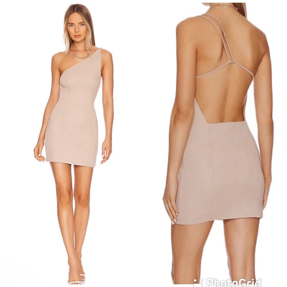NEW Gauge81 Colorado One Shoulder Mini Dress Natural Size XS